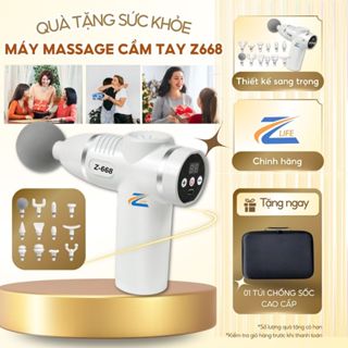(Quà cho mẹ) Máy massage cầm tay Z668, Súng matxa kiêm máy xoa bóp trị liệu, Máy đấm lưng