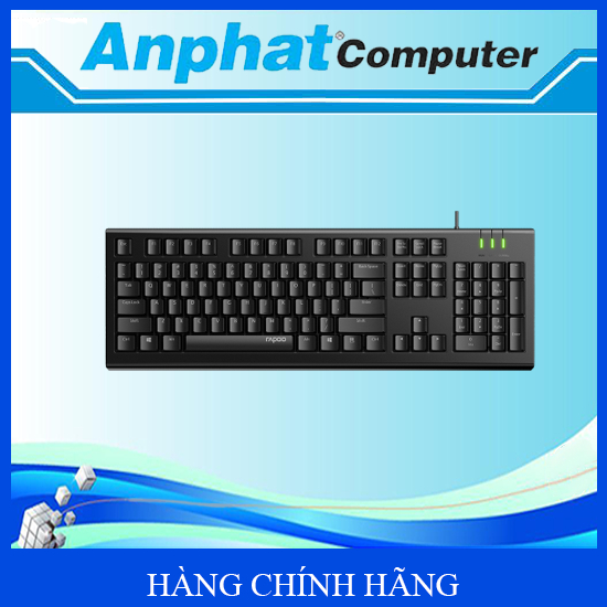 Bàn phím văn phòng có dây Rapoo NK1800 - Hàng chính hãng - Bảo hành 24 tháng