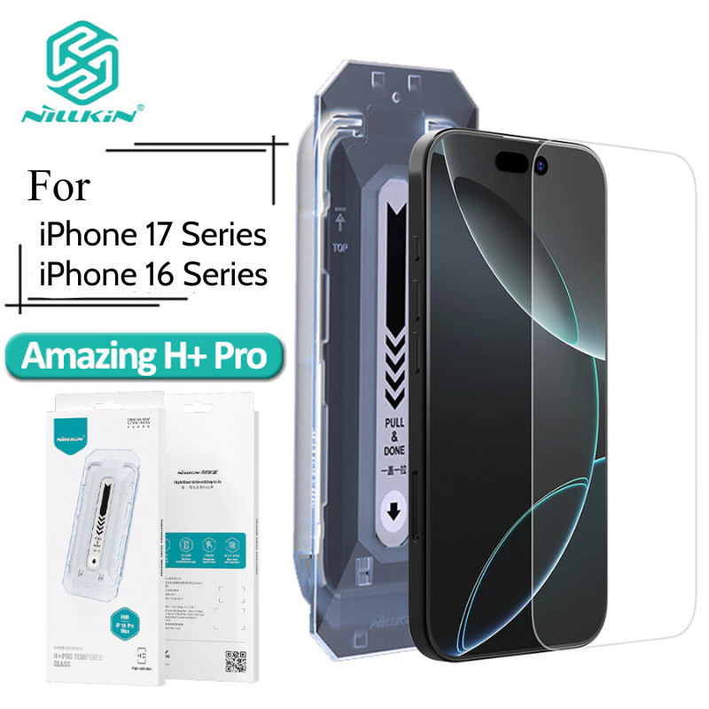  Kính Cường Lực Không Viền Siêu Mỏng 0.2mm Nillkin H + Pro cho iPhone 17 Pro Max Air   16 Plus  15  12  14   13 Không lẹm 