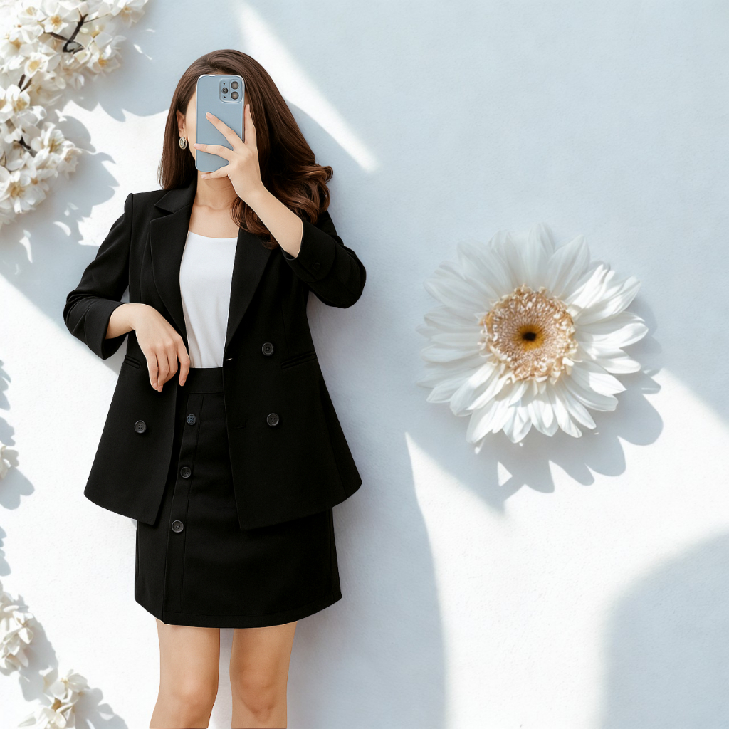 Áo vest Blazer nữ cao cấp OXATYL M453 với thiết kế hiện đại và thanh lịch 2 lớp tay lỡ | BigBuy360 - bigbuy360.vn