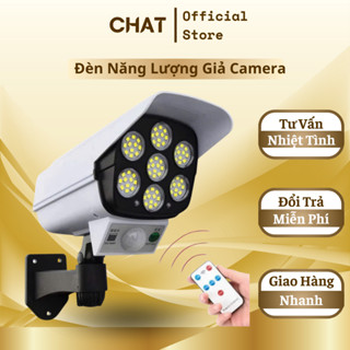 Đèn Năng Lượng Mặt Trời Giả Camera Ngoài Trời Cảm Biến Chống Chịu Mọi Thời Tiết GVQ Store