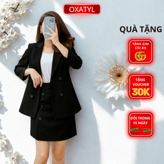 Áo vest Blazer nữ cao cấp OXATYL M453 với thiết kế hiện đại và thanh lịch 2 lớp tay lỡ