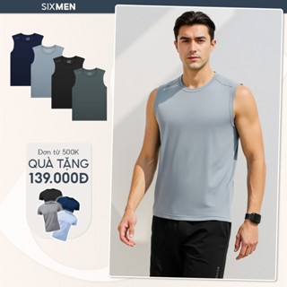 Áo thể thao nam 3 lỗ cao cấp SIXMEN Basic Thấm hút, nhanh khô, thoáng mát, co giãn tốt, áo thun nam chạy bộ, áo tập gym