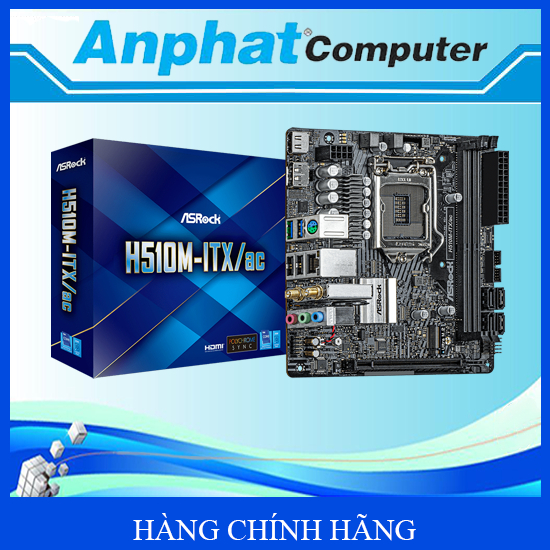 Bo mạch chủ Main ASROCK H510M-ITX/ac Socket LGA 1200 - Hàng chính hãng