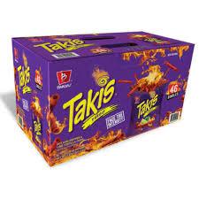 🍟🌶🍋 Bánh snack chu cay đủ vị của mỹ Takis 46 singles thùng 46 gói x 22g (1.5kg) U.S.A 🛬🗽🇺🇸