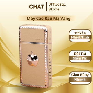 Máy Cạo Râu Mạ Vàng Hình Quả Táo Dễ Sử Dụng Chạy Êm Bảo Hành 6 Tháng (GVQ Store)