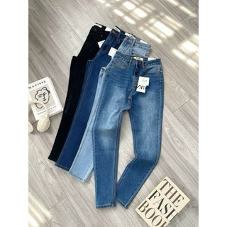 Quần jeans xuất khẩu co giãn phom ôm