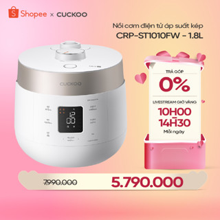 Nồi cơm điện tử áp suất kép Cuckoo 1.8L CRP-ST1010FW - Lòng nồi phủ men Xwall độc quyền