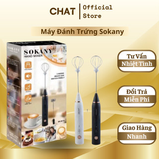  Máy Đánh Trứng Tạo Bọt Cafe Sokany Cầm Tay Nhỏ Gọn Không Dây Cao Cấp 3 Tốc Độ Tiện Lợi  GVQ Store  