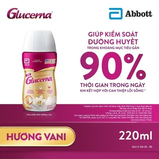   HANNAH LIVE  Thùng 30 Sữa nước dành cho người bị tiểu đường Glucerna Abbott 220ml chai 