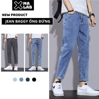 Quần jean baggy nam dáng suông XMALAB vải bò cao cấp cleanfit hottrend Hàn Quốc B010