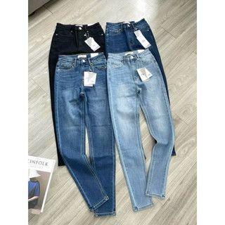Quần jeans xuất khẩu co giãn phom ôm