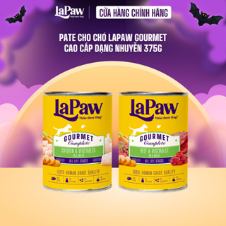 [DATE T10/2025] laPaw Gourmet Pate cho chó cao cấp dạng nhuyễn hộp 375g