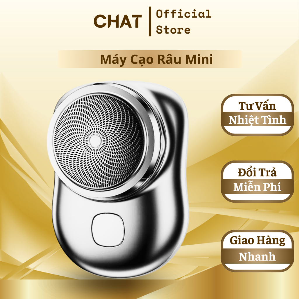 Máy Cạo Râu Mini Thiết Kế Nhỏ Gọn Dễ Dàng Bỏ Túi Chống Nước IPX7 6 Lưỡi Kép Tiện Lợi (GVQ Store)