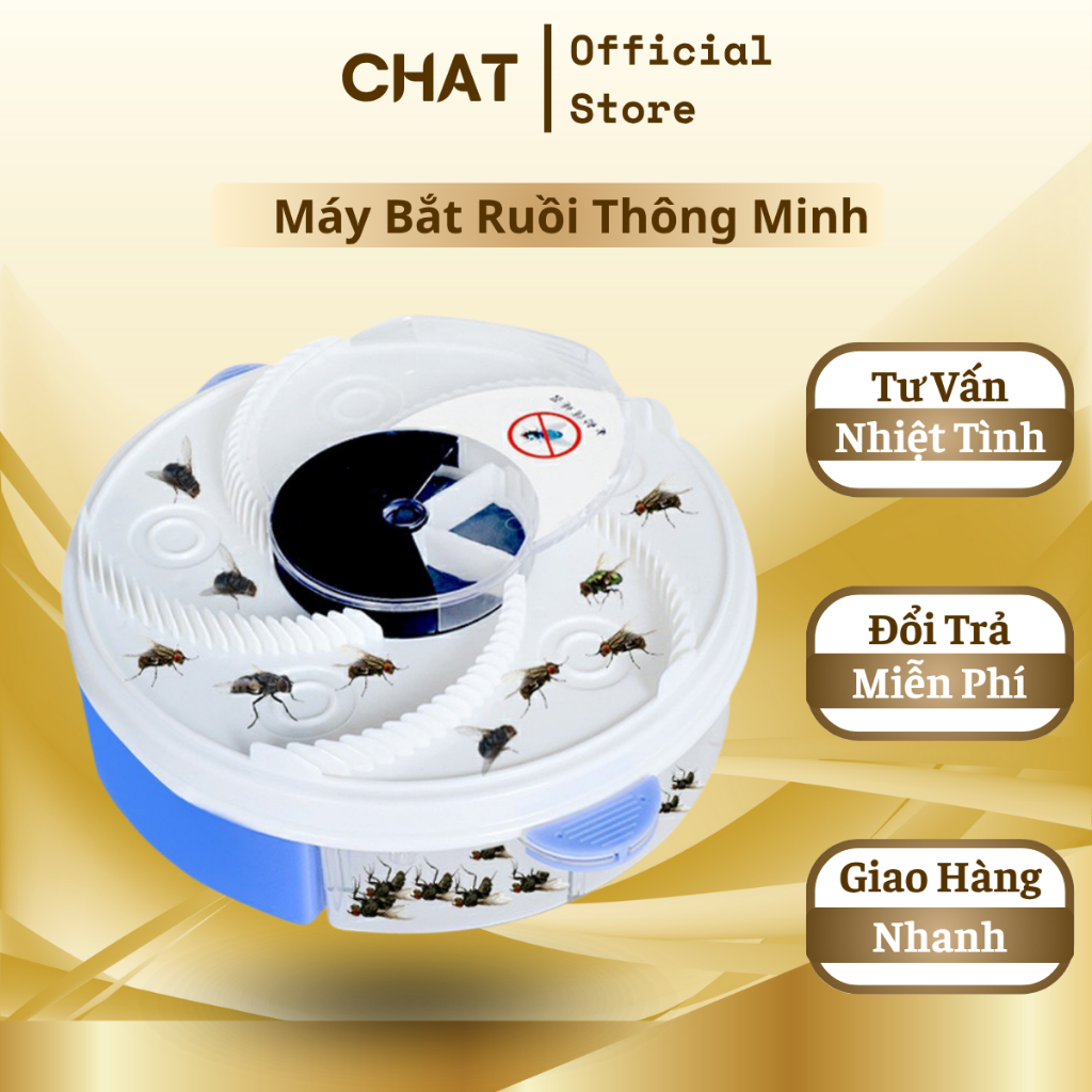 Máy Bắt Ruồi Tự Động Thiết Kế Mới Chạy Điện  An Toàn Không Độc Hại Dễ Dàng Sử Dụng (GVQ Store)
