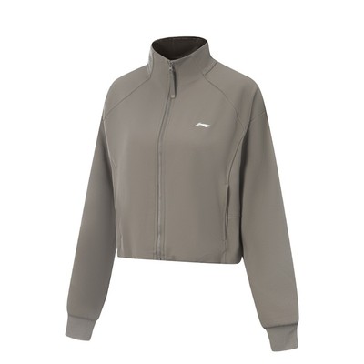 Áo Khoác Nỉ Không Mũ Thể Thao Nữ Li-Ning Tập luyện/Training AWDV506-3V
