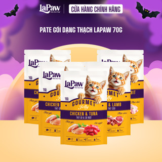 LaPaw Pate gói thịt thật dạng thạch cho mèo thèm ăn mọi lứa tuổi 70G
