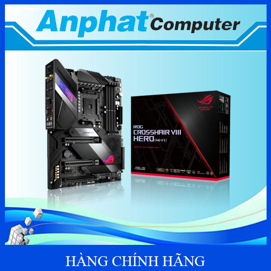 Bo mạch chủ Main ASUS ROG CROSSHAIR VIII HERO (WI-FI) Socket AMD AM4 - Hàng Chính Hãng