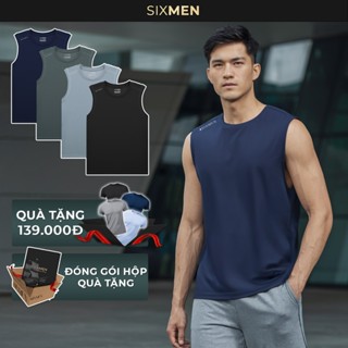 Áo thể thao nam 3 lỗ cao cấp SIXMEN Basic Thấm hút, nhanh khô, thoáng mát, co giãn tốt, áo thun nam chạy bộ, áo tập gym