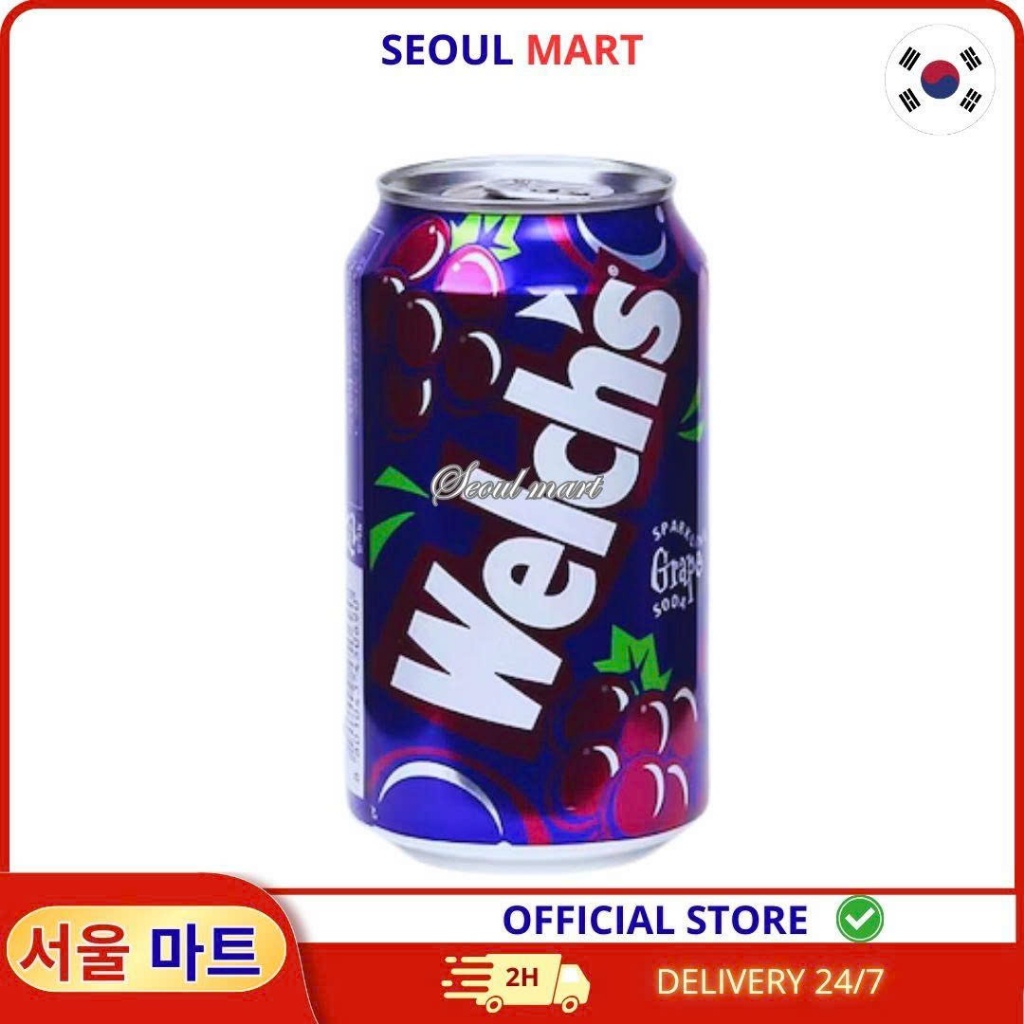 Nước Soda Có Gas Vị Nho Welch’s – Lon 355ml | SEOUL MART