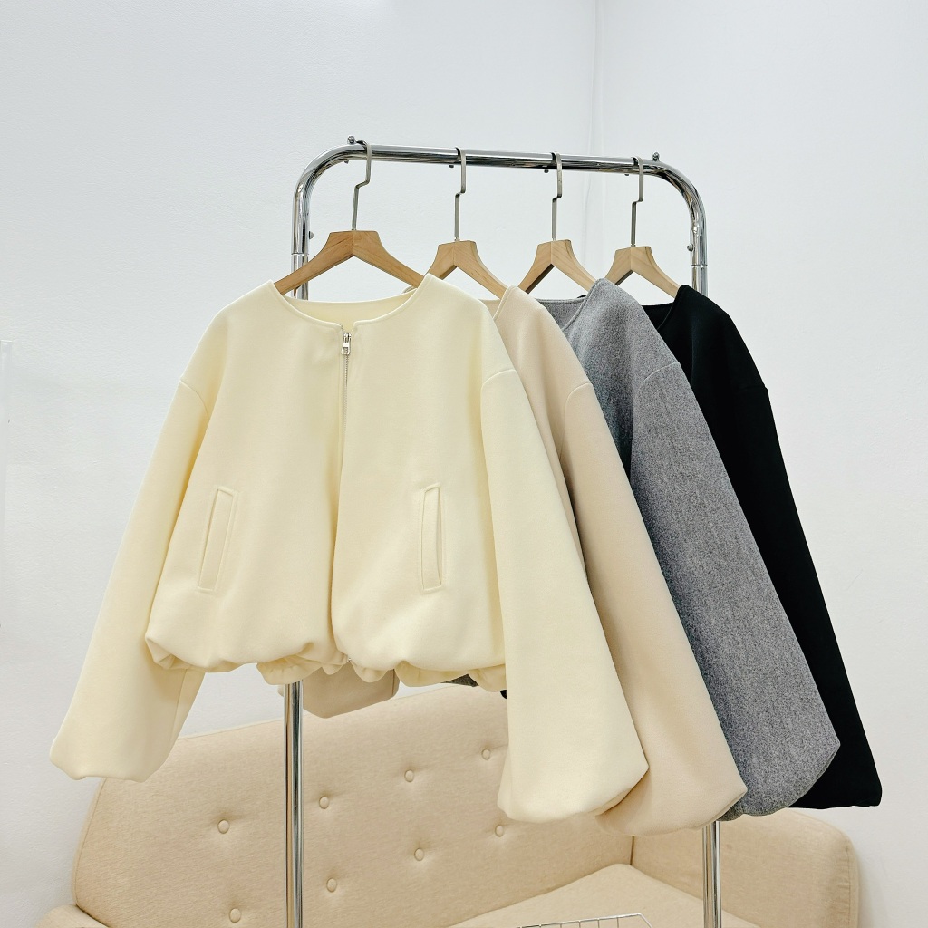 Áo khoác dạ ép 2 lớp dáng bồng, Áo khoác dạ hai lớp ấm áp - 29feb.closet - A573 | BigBuy360 - bigbuy360.vn