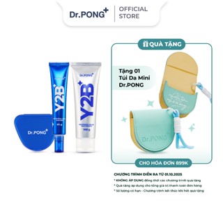 Set hỗ trợ làm trắng răng 2 bước Dr.PONG Y2B Whitening Color Set 100g