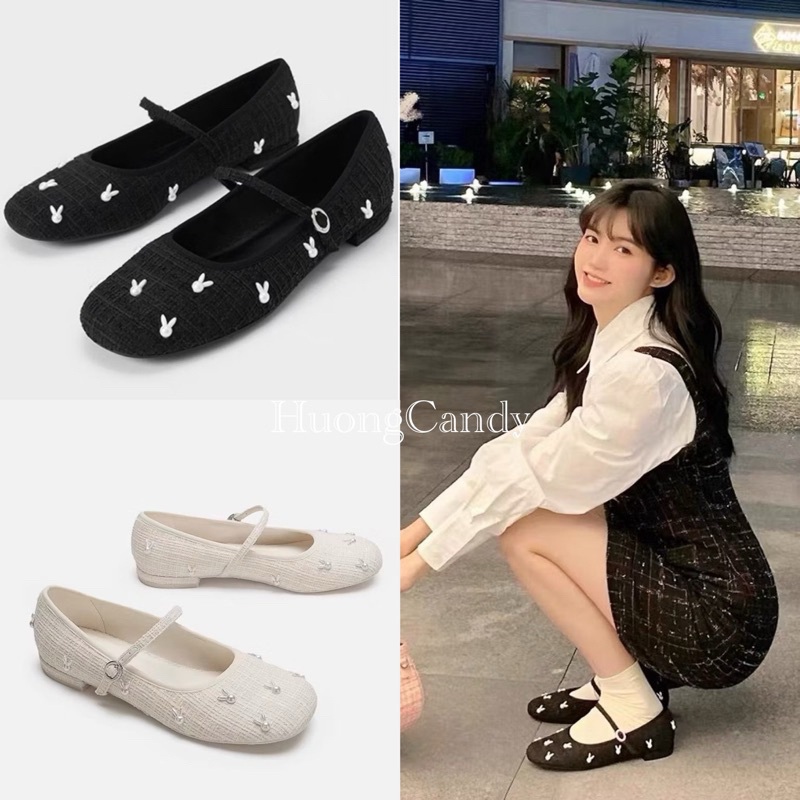 Giầy búp bê dạ thỏ cnk [fullbox][HÀNG SẴN]TG1/2134/T2.3A