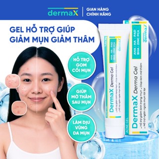  Gel Chấm Mụn DermaX Derma Gel 18g Hỗ Trợ Giảm Mụn Viêm Nhanh Giúp Mờ Thâm Ngăn Ngừa Mụn Tái Lại 