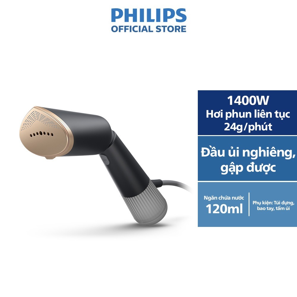 [VHL x Philips] Bàn ủi Hơi Nước Cầm Tay Philips STH5030/80 |1400W - Hàng Chính Hãng