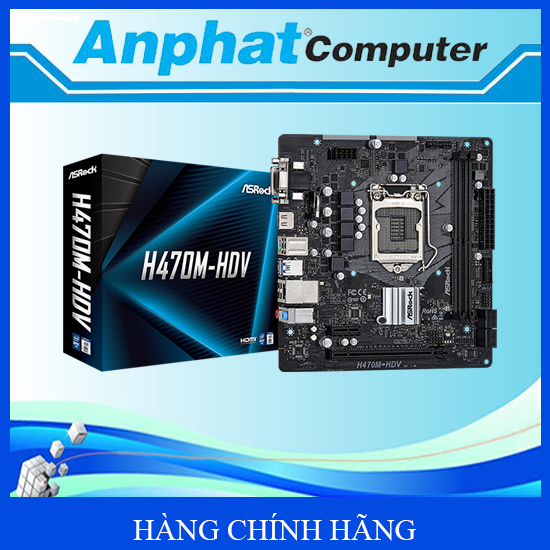 Bo mạch chủ Mainbroad Asrock H470M-HDV - Hàng Chính Hãng - Bảo hành 36 tháng