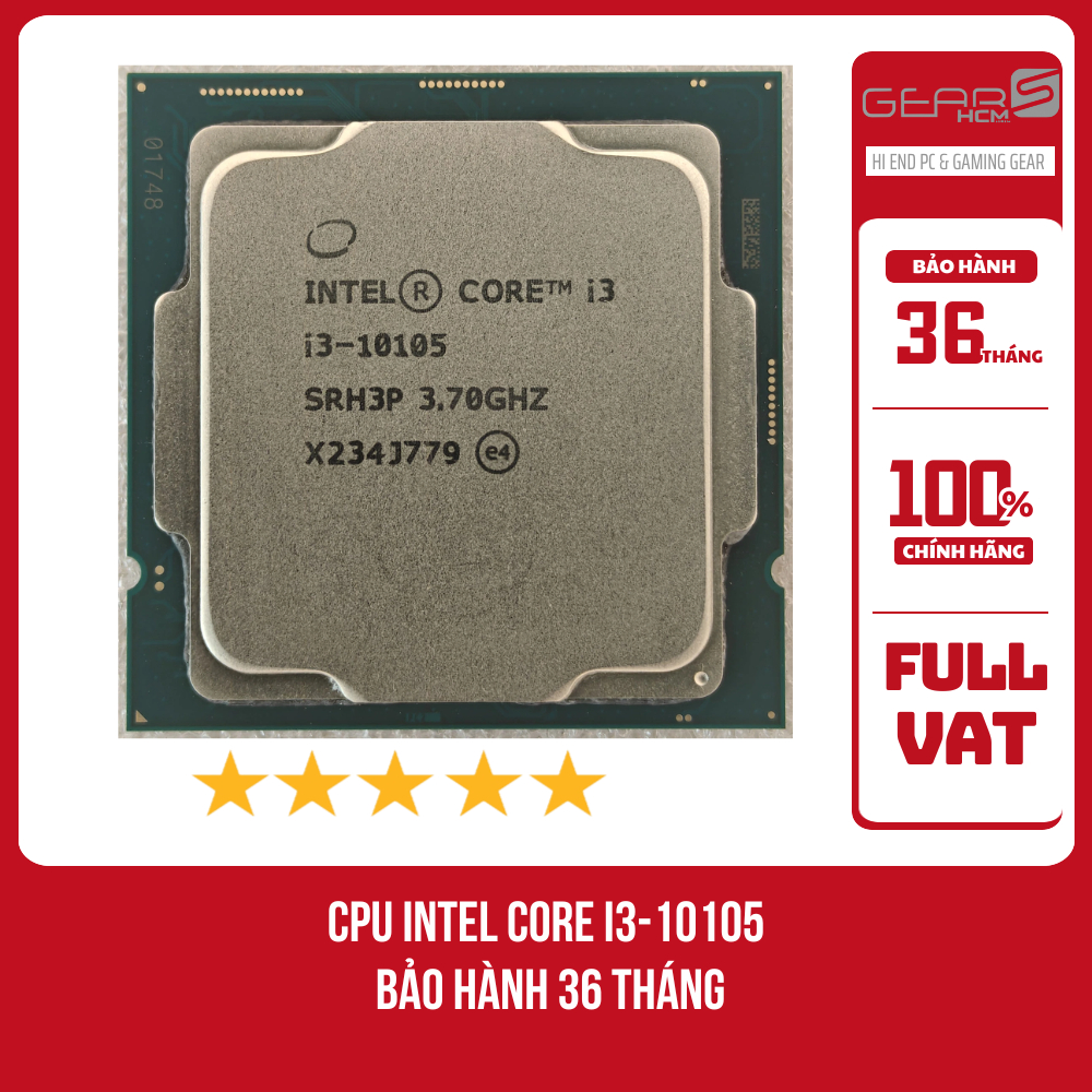 [FULL VAT] CPU Intel Core i3-10105  Bảo Hành 36 Tháng