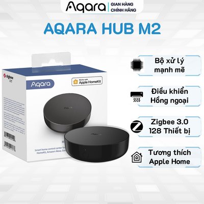 Aqara Hub M200/ M2 bản Quốc Tế, Bộ điều khiển trung tâm Zigbee 3.0 tương thích HomeKit - BH 18 tháng