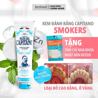 Kem đánh răng Capitano Smokers dành cho người hút thuốc, ngăn ngừa hôi miệng và bảo vệ răng nướu hơi thở thơm mát 75ml