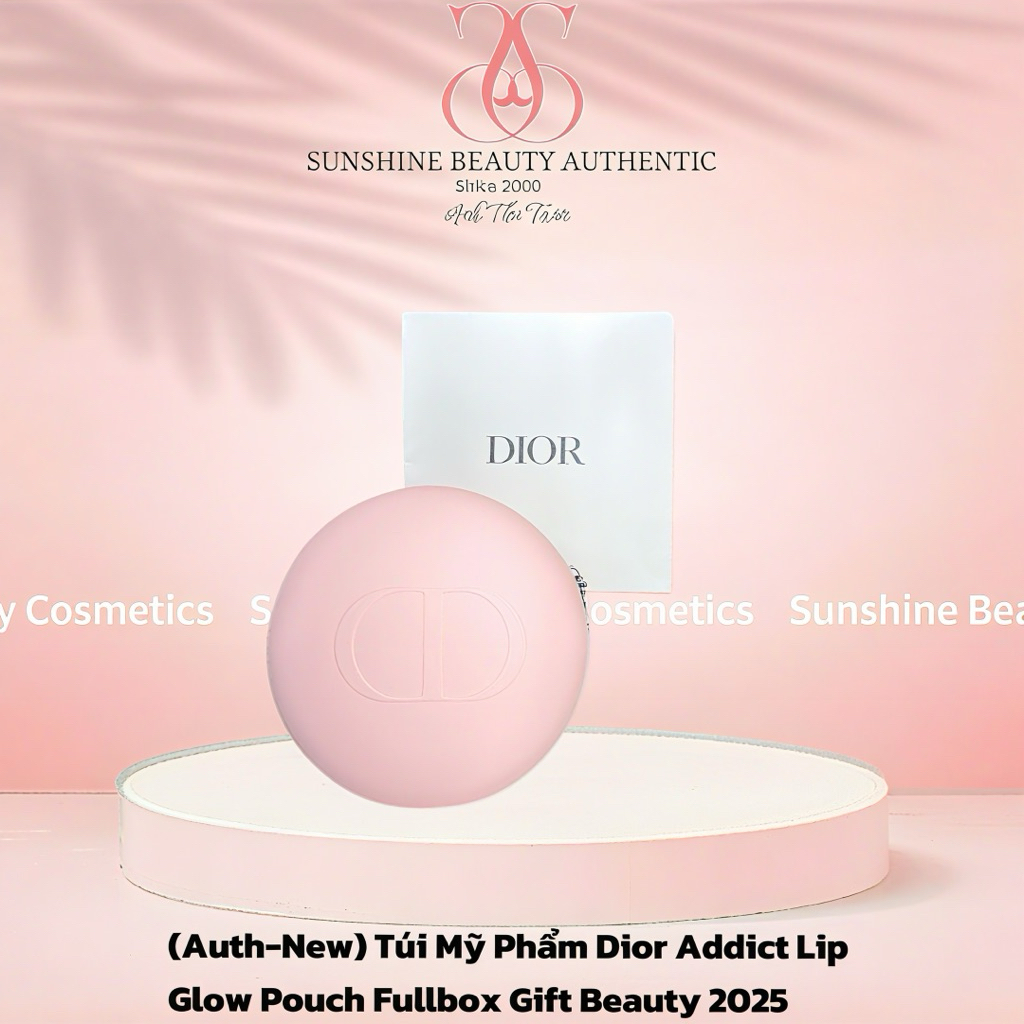 (Auth-New) Túi Mỹ Phẩm Dior Addict Lip Glow Pouch - Fullbox Gift Beauty 2025