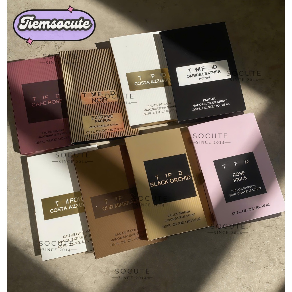 [Vial 1.5ml] Nước hoa TF Oud Minerale - Costa Azzurra - Ombre Leather - Ombre Leather