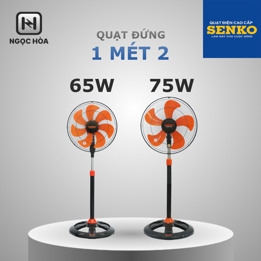 Quạt đứng SENKO DTS1607, DCN1807 - chiều cao tối đa 1 mét 2