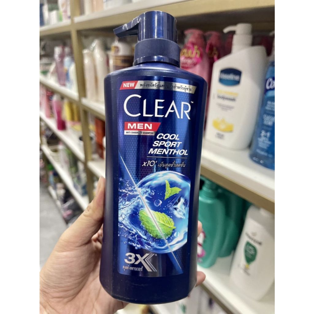 Dầu gội Clear Men Thái Lan giúp da đầu của bạn luôn sạch gàu, thơm mát sảng khoái - 390ml