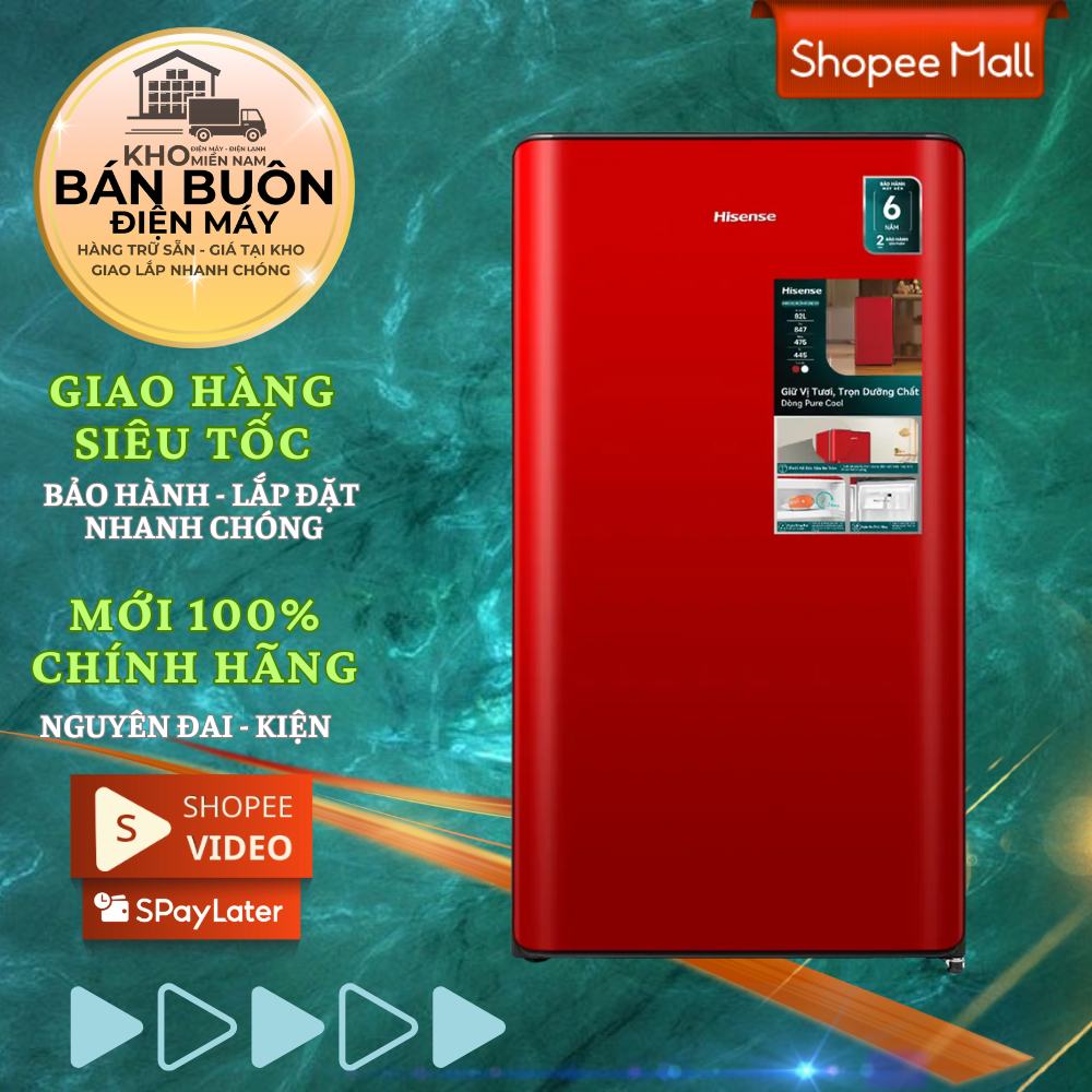 Tủ lạnh mini 83 lít Hisense HR08DR  dùng cá nhân, tiết kiệm điện, có ngăn đông riêng