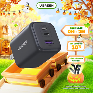 Củ sạc nhanh 45W Ugreen X524/X527/X614 | Sạc nhanh cho dòng iPhone 17 Pro Max |Công nghệ GaN | Bảo hành 18 tháng 1 đổi 1