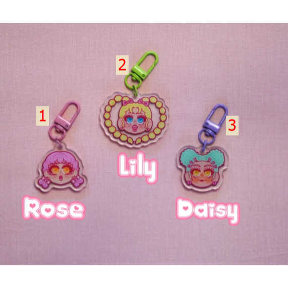 Kawai/Emo girls Keychains
