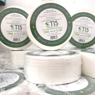   HỎA TỐC  COMBO 3 CUỘN Giấy Vệ Sinh Cao Cấp Etis Giấy Công Nghiệp Cuộn Siêu To 700gr 3 Lớp Mềm Mại Hàng Chuẩn 