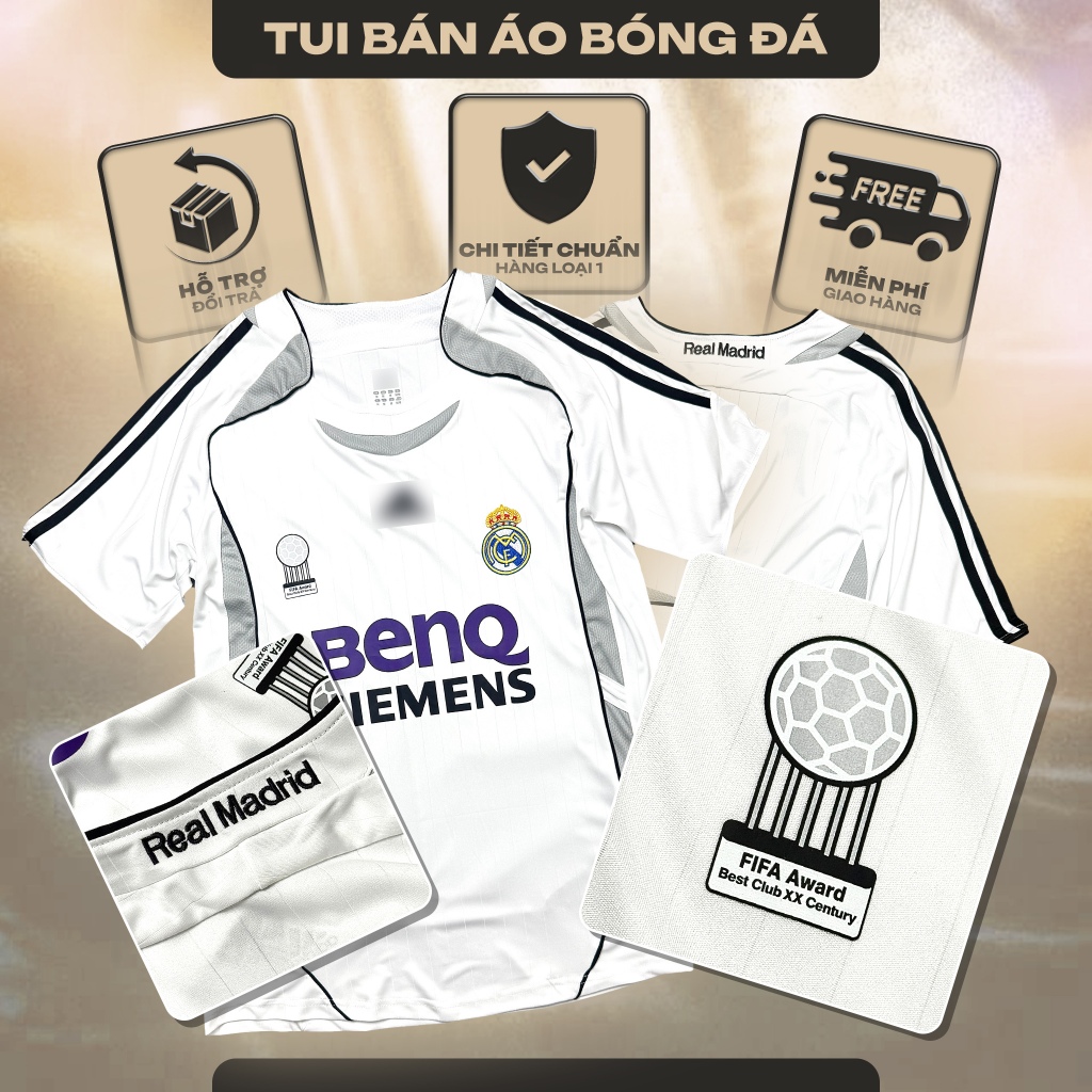 Áo Real Madrid Retro 2006/07 | Áo Bóng Đá Retro Cao Cấp