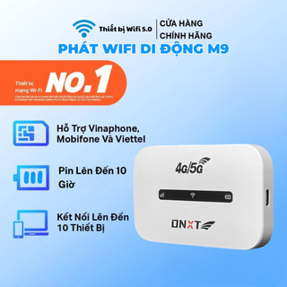 MIFI M9 - Wifi Bỏ Túi Lắp sim 4G LTE, Pin 3000mAh, phát liên tục từ 9-10 tiếng