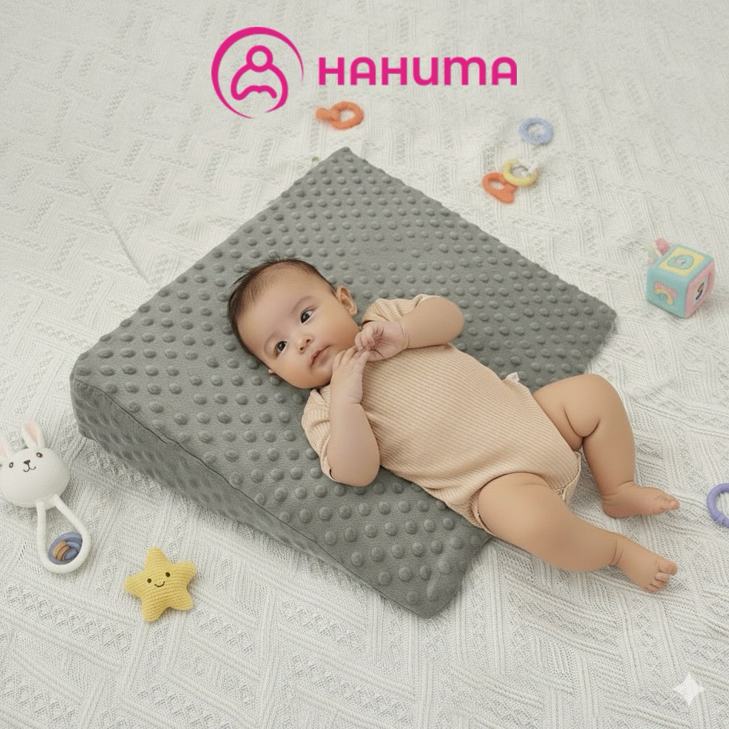 Gối Chống Trào Ngược HAHUMA – Thiết Kế Nghiêng Chuẩn, Bảo Vệ Bé Yêu Ngủ Ngon