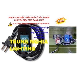 Mạch cản điện 220v sang 110v có dây - biến thế - biến áp chuyển điện dùng cho máy hàn, máy cắt, máy xay sinh tố