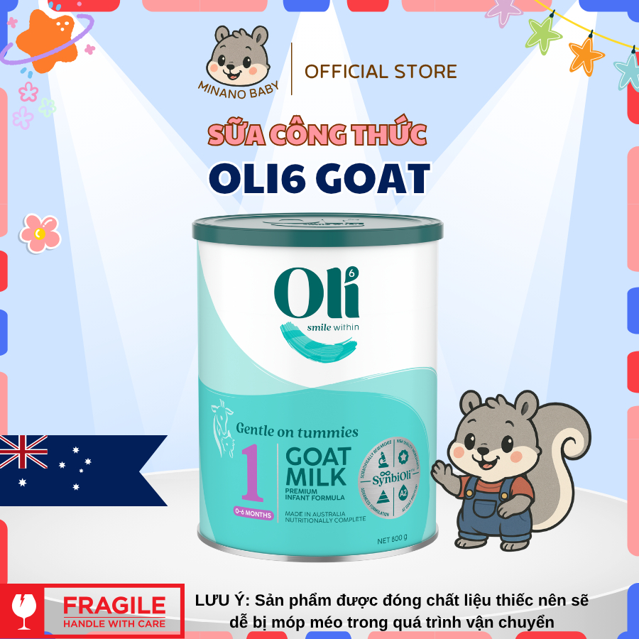 Sữa dê OLI6 | Sữa Dê Nguyên Kem Dễ Tiêu Hóa Cho Bé | Minano Baby