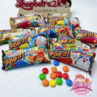 [Bịch/20 gói]  Kẹo socola sữa Popit, socola vỏ giòn