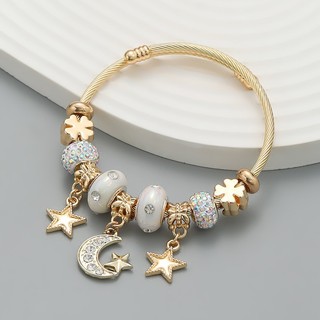 Vòng Tay Titan Charm Đá Titan Ko Đen TT4706