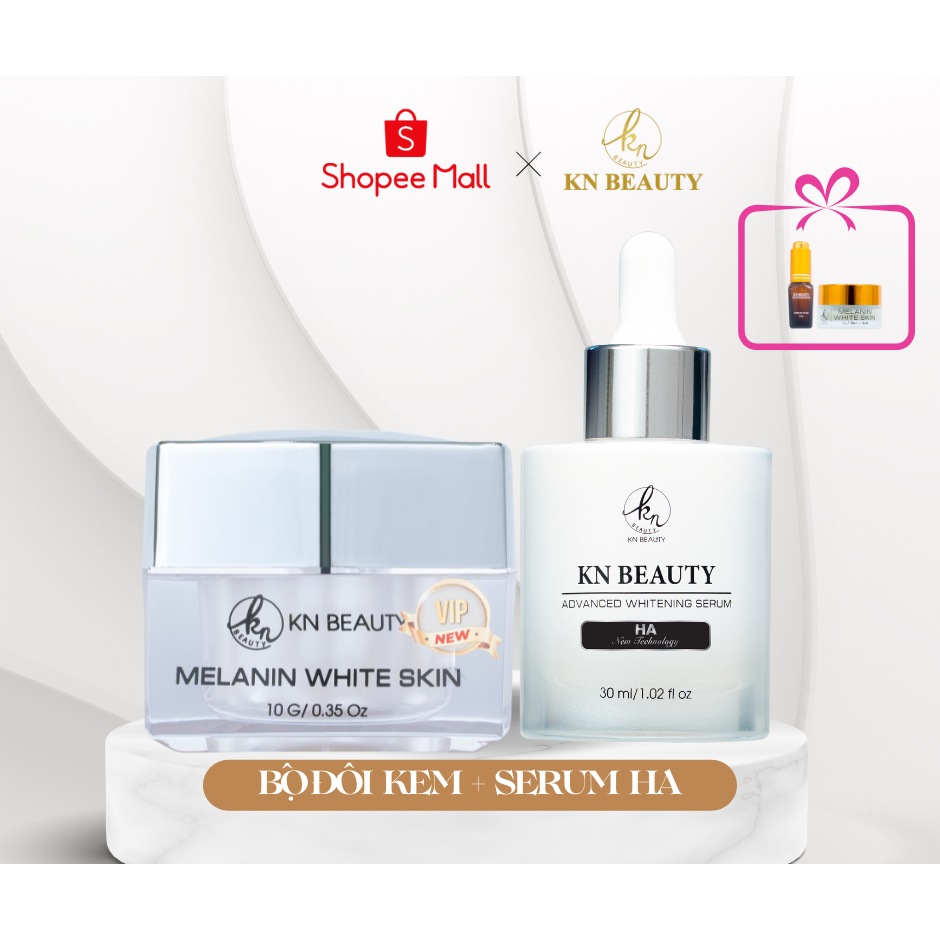 Bộ đôi Serum HA và Kem face - KN Beauty