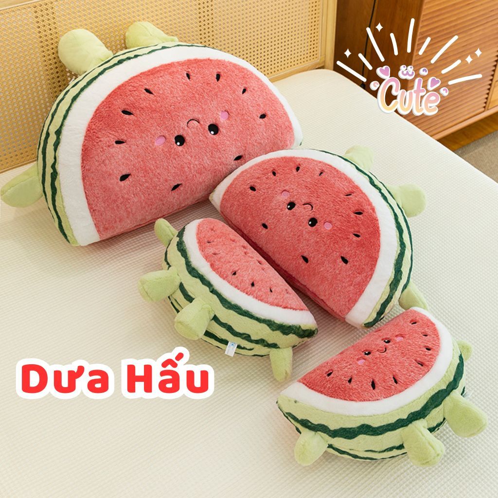 (HCM - Hỏa tốc 2h) Gấu bông dễ thương dưa hấu cute đủ size Eda's House